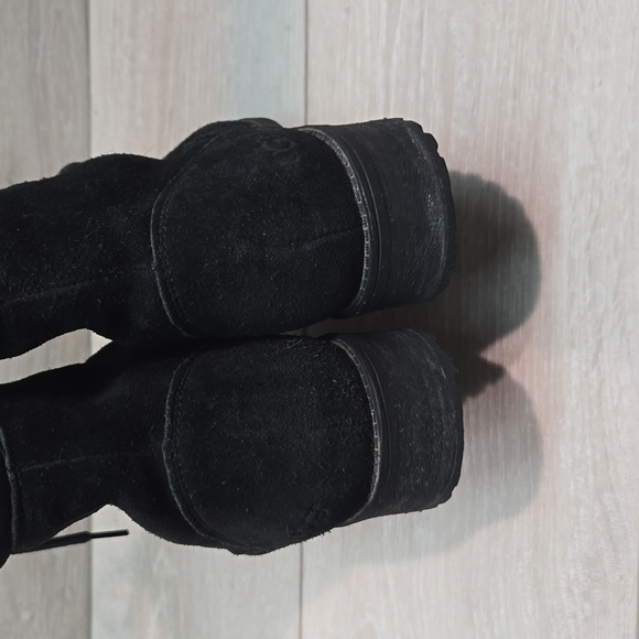 UGG Australia Women Gradin Combat Lace Up Leather Boots Chunky Shoes sz 7.5 - Picture 8 of 13